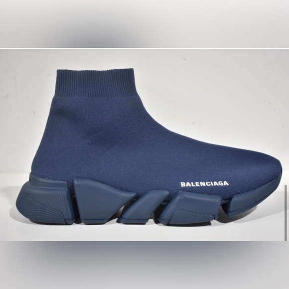 Balenciaga speed 2.0 sock knit fabric high top sneakers - Picture 2 of 4